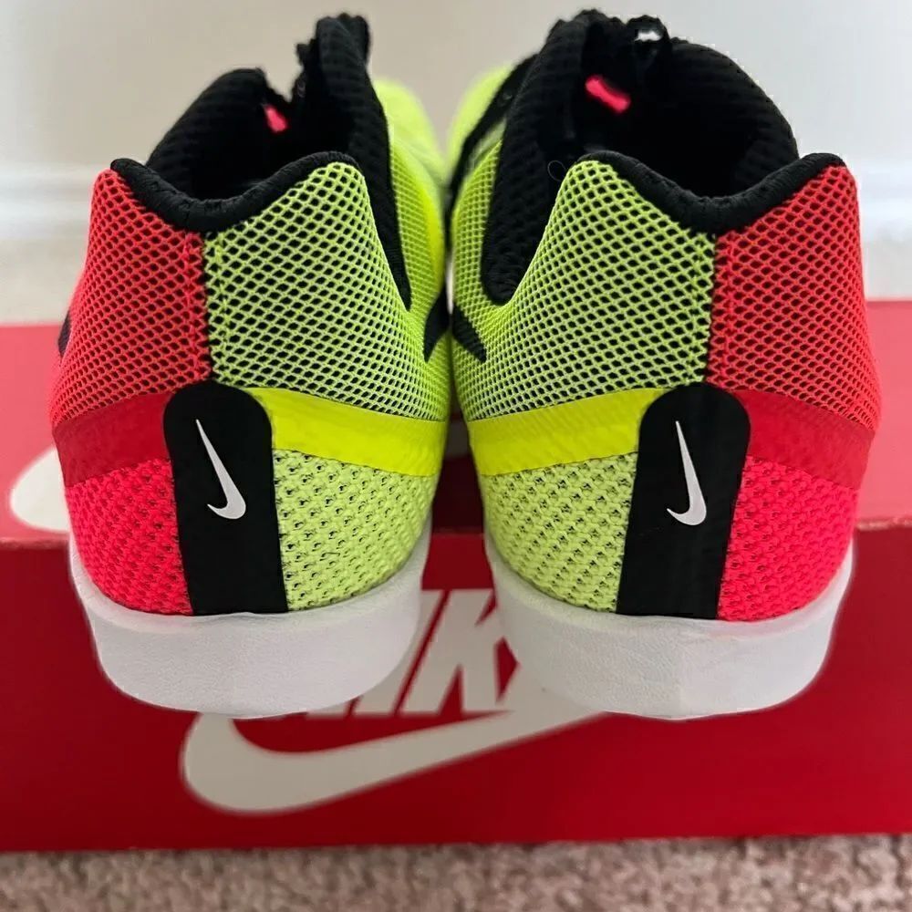 Nike Zoom Rival Distance Red Volt Running Spikes Shoes - Picture 5 of 9